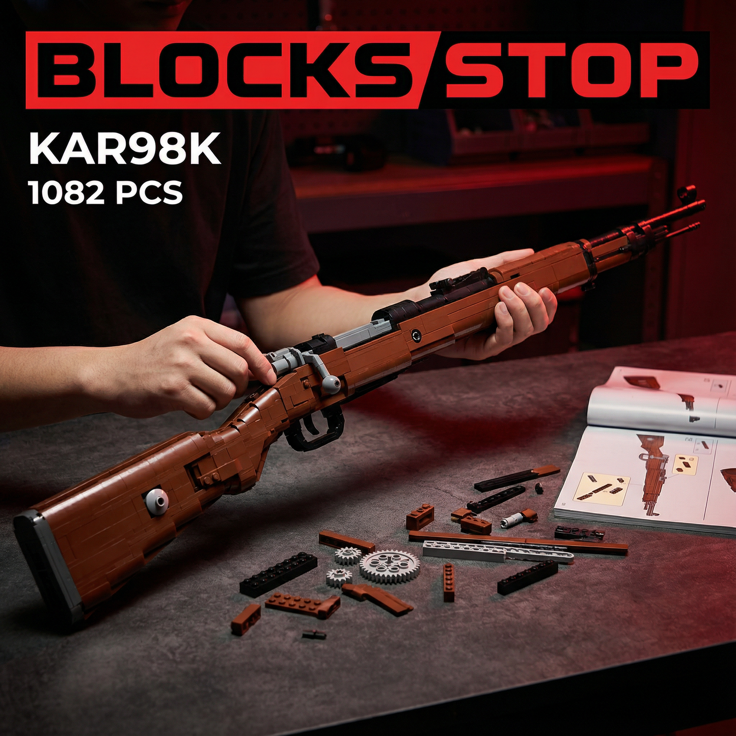 BlocksStop™ Functional Kar98K 1000+ PCS