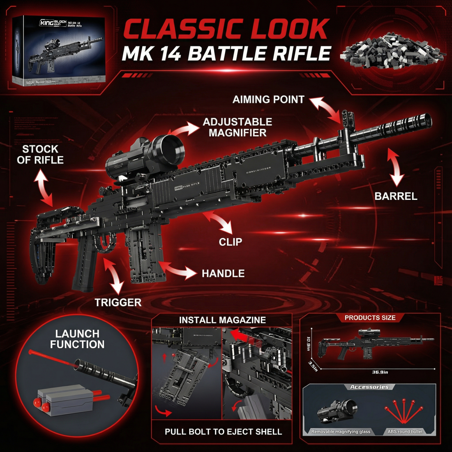 BlocksStop™ Functional MK14 1600+ PCS