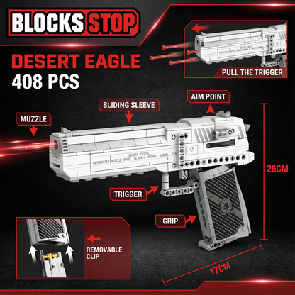 BlocksStop™ Functional Desert Eagle 408 PCS