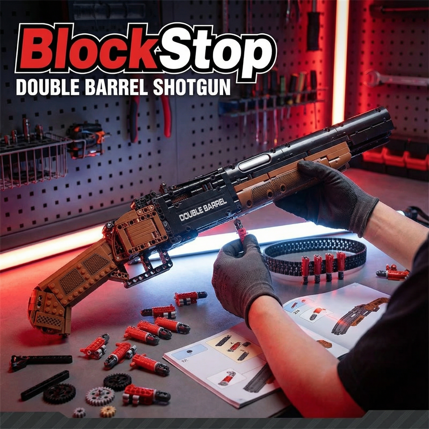 BlocksStop™ Functional Double Barrel 1000+ PCS