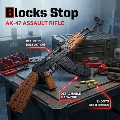BlocksStop™ Functional AK-47 1200+ PCS