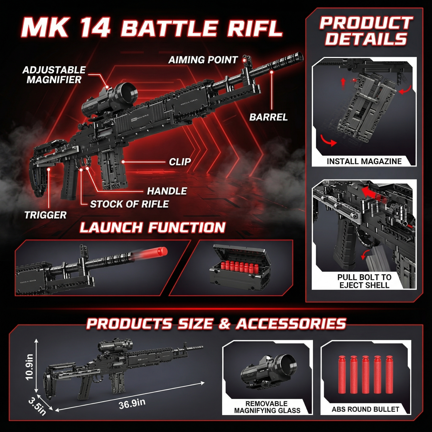BlocksStop™ Functional MK14 1600+ PCS