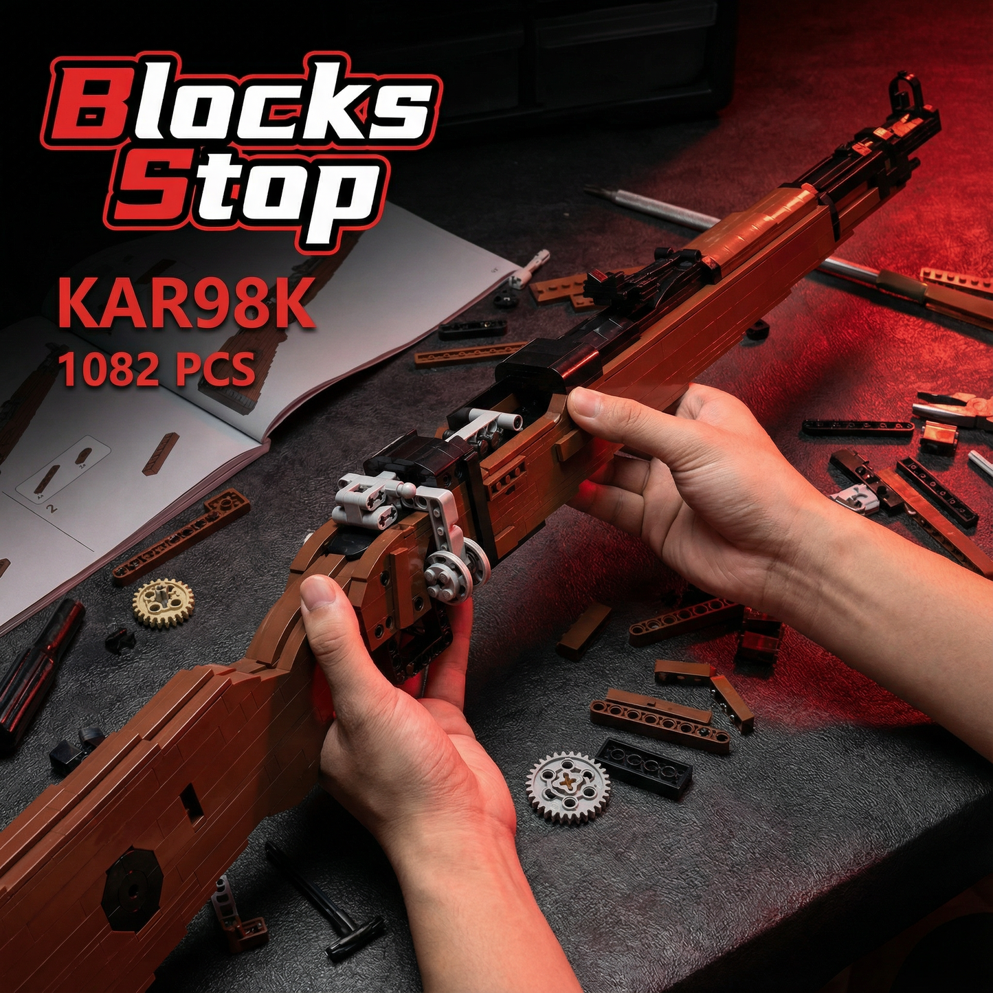 BlocksStop™ Functional Kar98K 1000+ PCS
